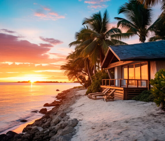 Magnifique-tropical-plage-avec-noix-de-coco-paume_35824041